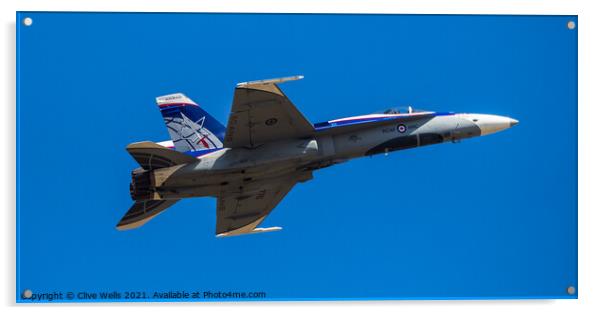 McDonnell Douglas CF-18 of the Canadian Air Force Acrylic by Clive Wells