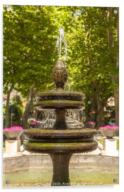 Bolsena Fountain, Italy Acrylic by Lenscraft Images