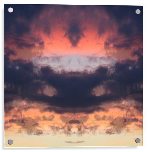 Sky cloud art collage Acrylic by Roman Zajíc