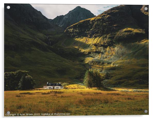 Loch Achtriochtan, Glencoe Acrylic by Ryan Brown