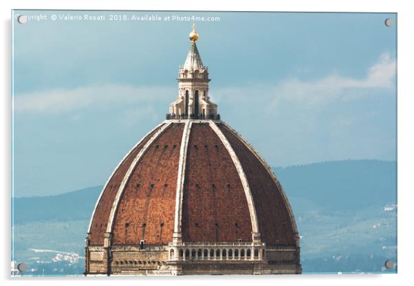 Brunelleschi Dome in Florence Acrylic by Valerio Rosati