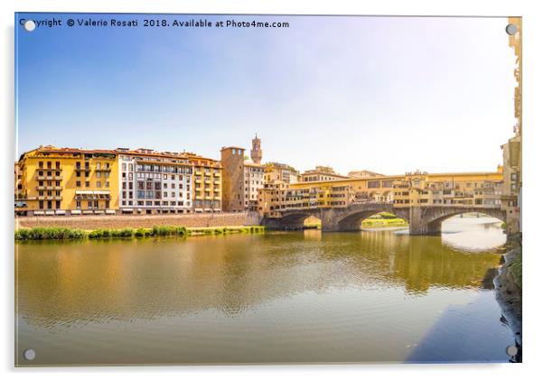 Ponte Vecchio (Old Bridge) in Florence Acrylic by Valerio Rosati