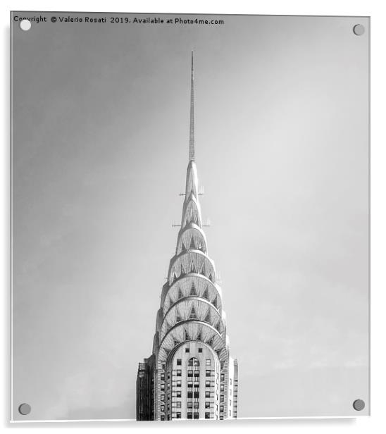 The Chrysler Building in New York Acrylic by Valerio Rosati