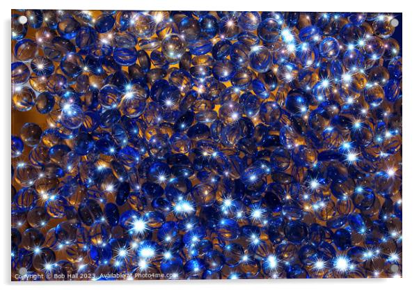 Starry abstract beads Acrylic by Bob Hall