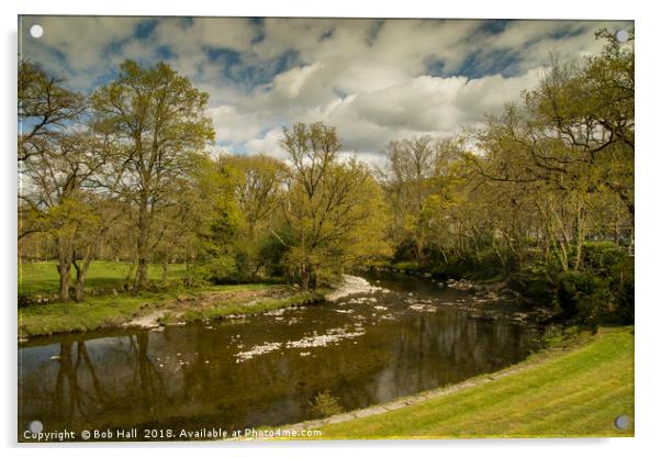 Betws-y-Coed River Acrylic by Bob Hall