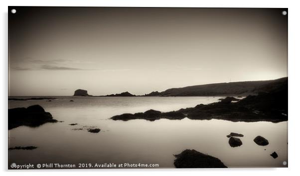 Bass Rock Acrylic by Phill Thornton