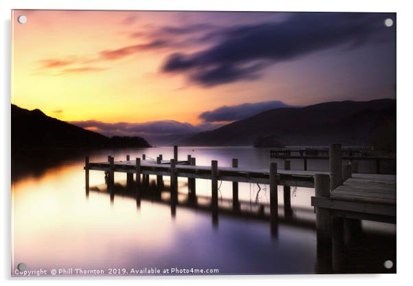 Loch Earn No.1 Acrylic by Phill Thornton