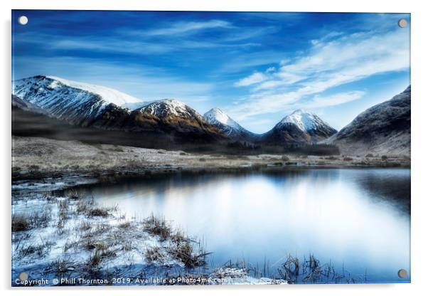 Glen Etive Scotland (3x2 ratio) Acrylic by Phill Thornton