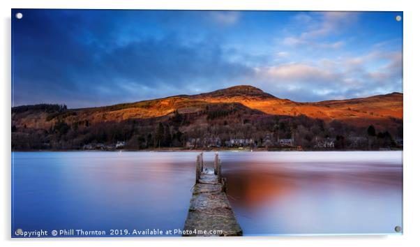 Loch Earn No.10 Acrylic by Phill Thornton