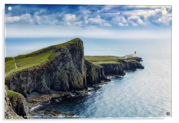 Neist Point, Isle of Skye. Acrylic by Phill Thornton