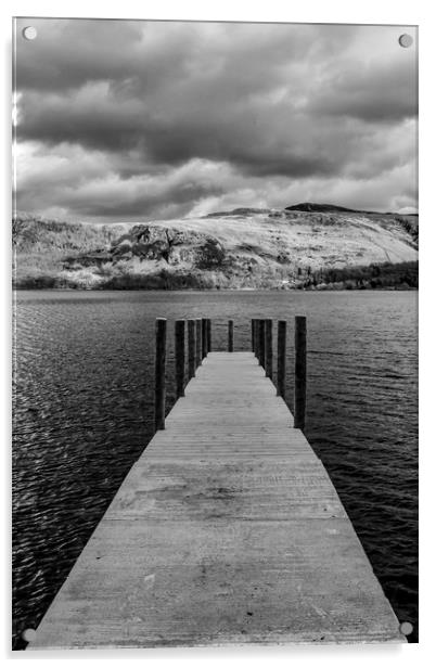 Derwent Water Jetty Acrylic by Scott Paul