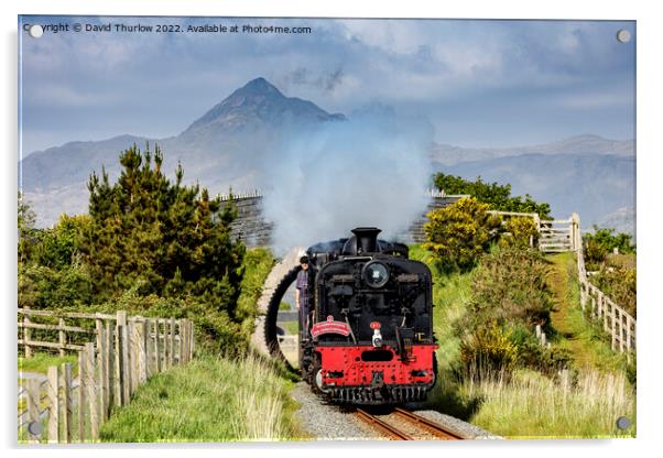  NGG16 Garratt locomotive on the Welsh Highland railway Acrylic by David Thurlow