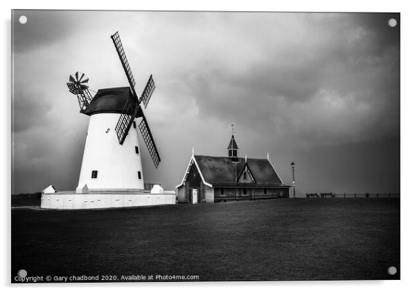 Lytham Windmill  Acrylic by Gary chadbond