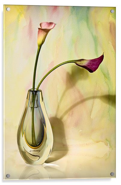 Floral Harmony  Acrylic by Chuck Underwood