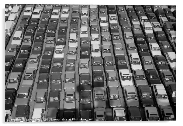 Endless Lines of Exported Cars Acrylic by Ben Delves