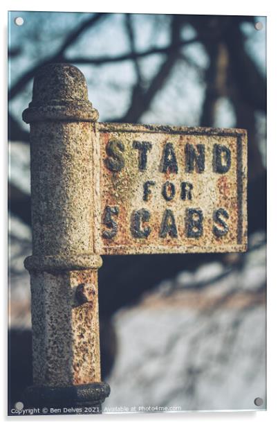Five Cabs Acrylic by Ben Delves