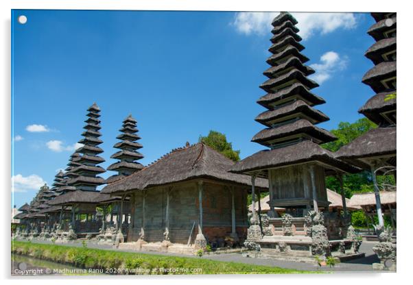 Beautiful temple in Bali Acrylic by Madhurima Ranu