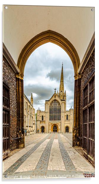 Majestic Norwich Cathedral viewed from Erpingham G Acrylic by Heidi Hennessey