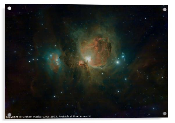 The Great Orion Nebula Acrylic by Graham Hazlegreaves