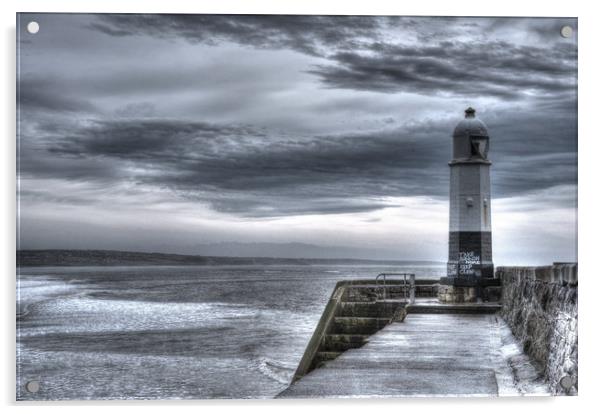 Porthcawl Lighthouse, South Wales Acrylic by Kevin Arscott