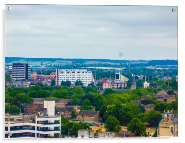 The Skyline of Nottingham Acrylic by Simon Hill
