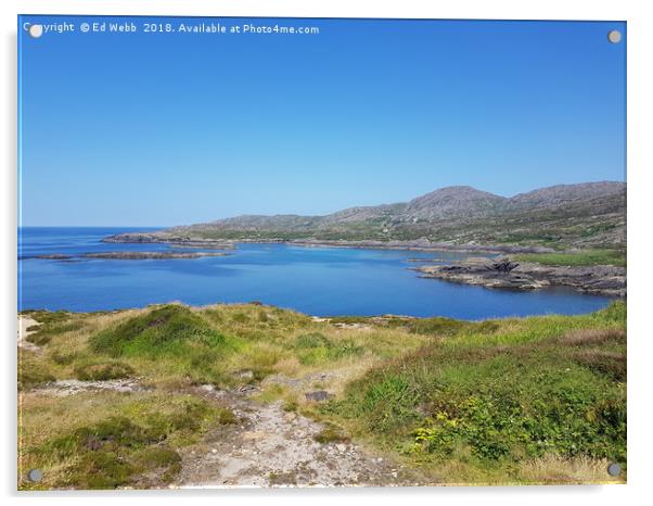 View over Atlantic Ocean from Dooneen Viewpoint ne Acrylic by Ed Webb