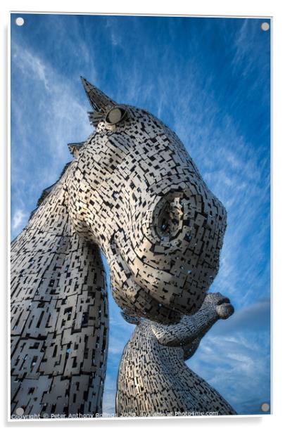 The Kelpies Acrylic by Peter Anthony Rollings