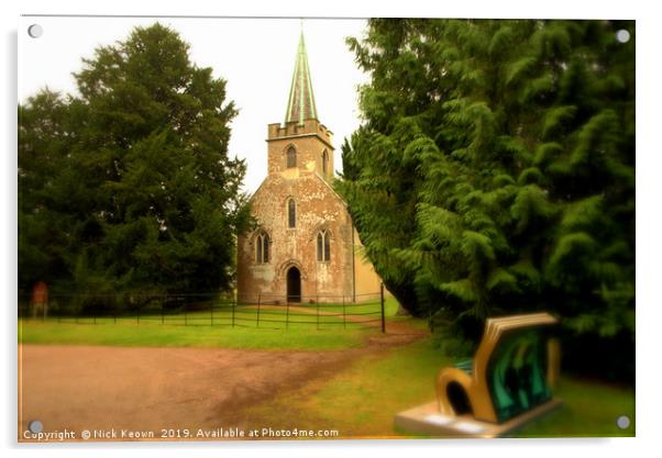 Jane Austen family church Acrylic by Nick Keown