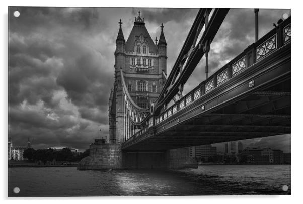 London Tower Bridge Acrylic by Tony Swain