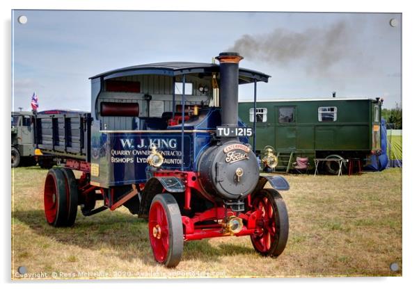 Foden Steam Lorry Acrylic by Ross McNeillie