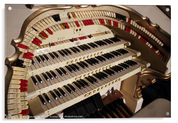 Blackpool Opera House Wurlitzer Organ Acrylic by Ross McNeillie
