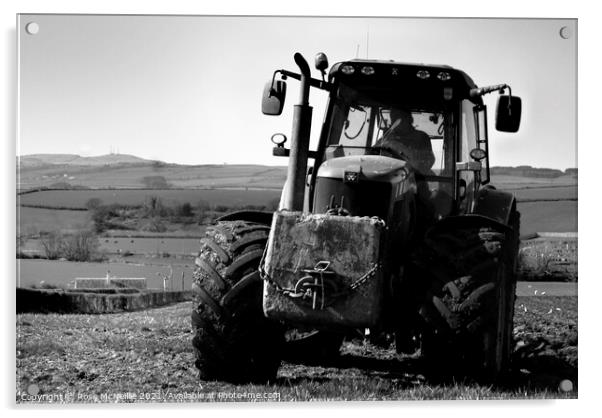 Spring Ploughing in Ayrshire Acrylic by Ross McNeillie