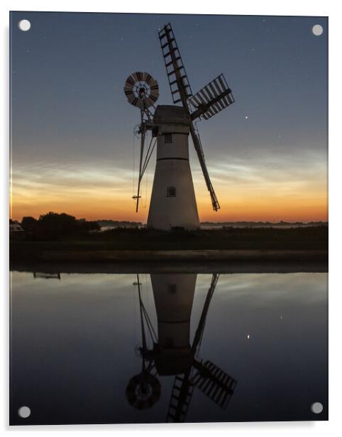 Thurne mill Acrylic by Dorringtons Adventures