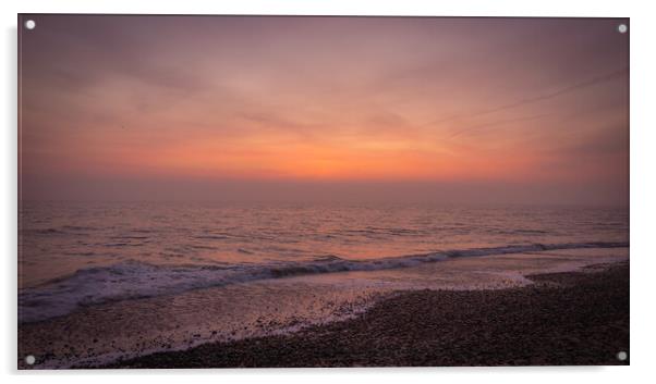 Norfolk sunrise  Acrylic by Dorringtons Adventures