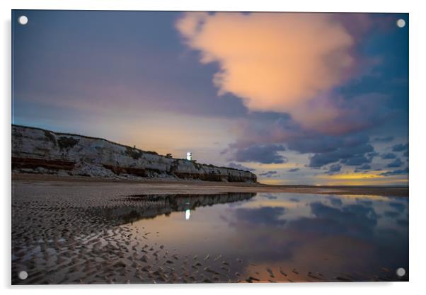 hunstanton cliffs Acrylic by Dorringtons Adventures