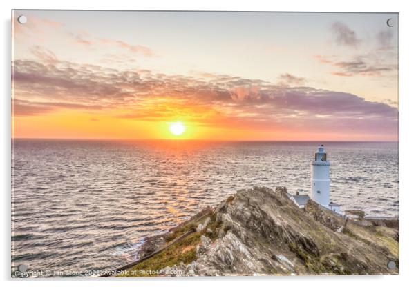 Start point lighthouse at sunrise Acrylic by Ian Stone