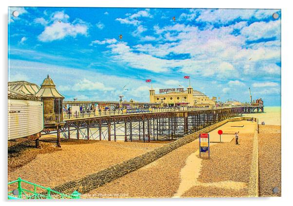 Brighton Pier  Acrylic by Ian Stone