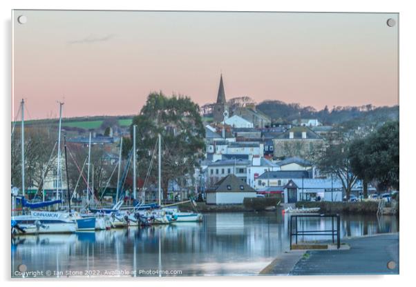 Tranquil Serenity on Kingsbridge Estuary Acrylic by Ian Stone