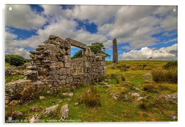 Dartmoor gunpowder factory  Acrylic by Ian Stone