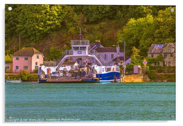 Dartmouth to Kingswear Ferry  Acrylic by Ian Stone