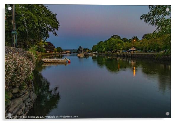 A calm evening on the estuary  Acrylic by Ian Stone