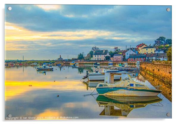 Cockwood Harbour sunrise  Acrylic by Ian Stone