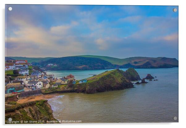 Hope Cove Acrylic by Ian Stone