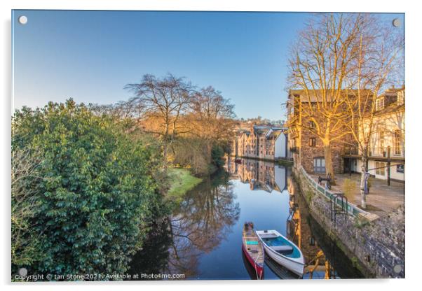 River Dart at Totnes  Acrylic by Ian Stone