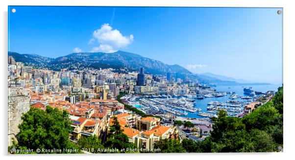Monte Carlo panorama Acrylic by Rosaline Napier