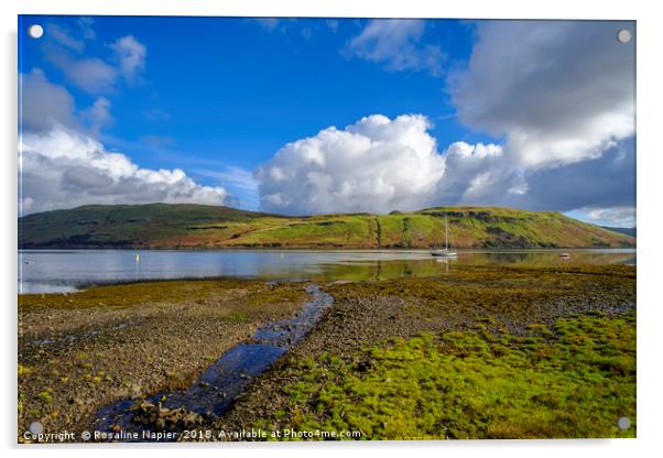 Loch Harport Skye Acrylic by Rosaline Napier
