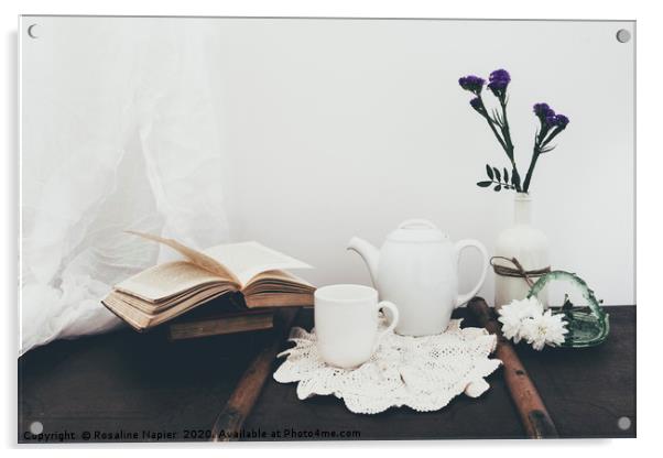 Afternoon tea  Acrylic by Rosaline Napier