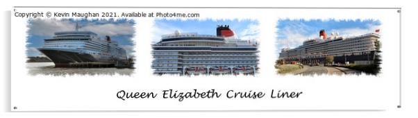 Queen Elizabeth Cruise Liner  Acrylic by Kevin Maughan