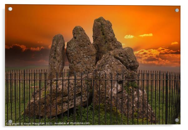 The Whispering Knights (The Rollright Stones) Acrylic by Kevin Maughan