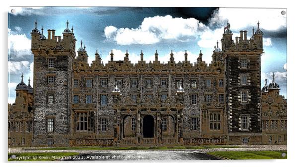 Floors Castle (Digital Image) Acrylic by Kevin Maughan